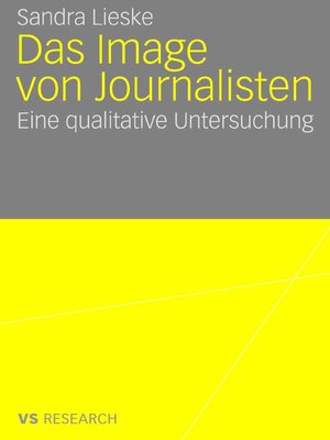 cover image of Das Image von Journalisten